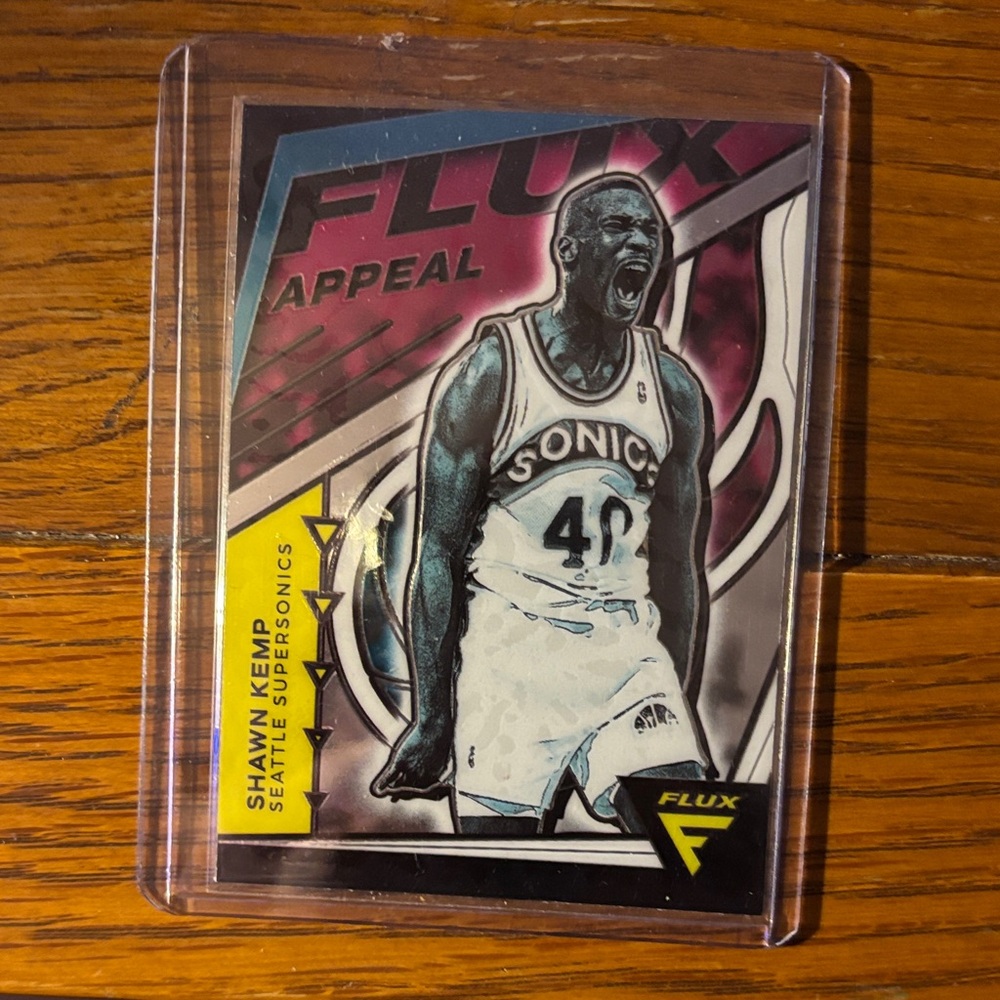Shawn kemp NBA Flux Appeal Card - Black, White, Yellow
